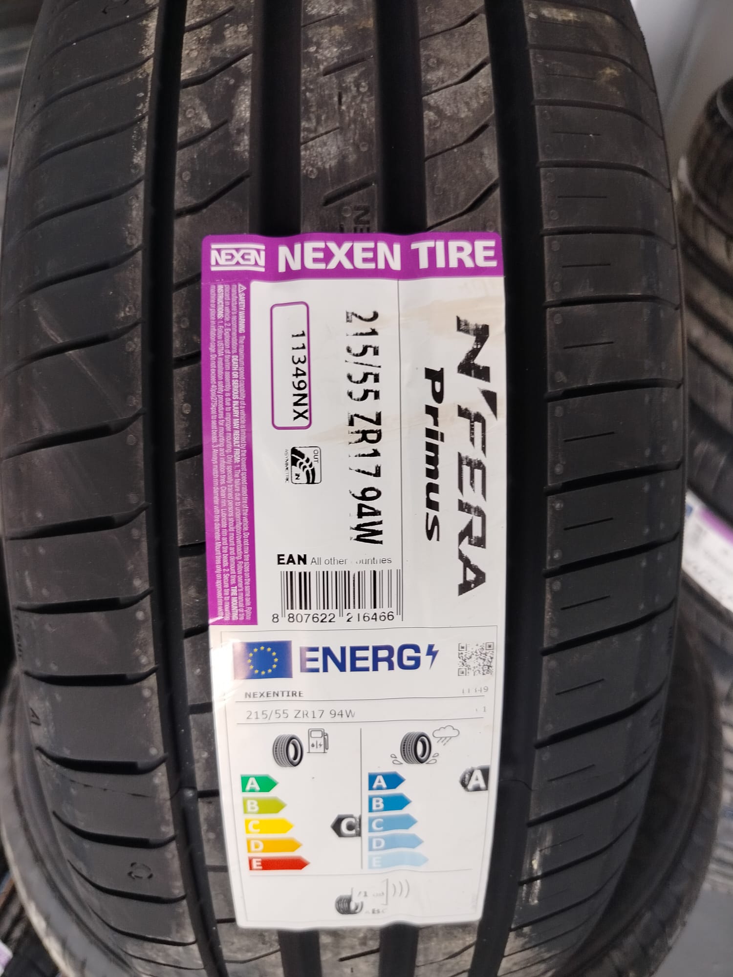 215/55R17 94W XL N FERA PRİMUS NEXEN