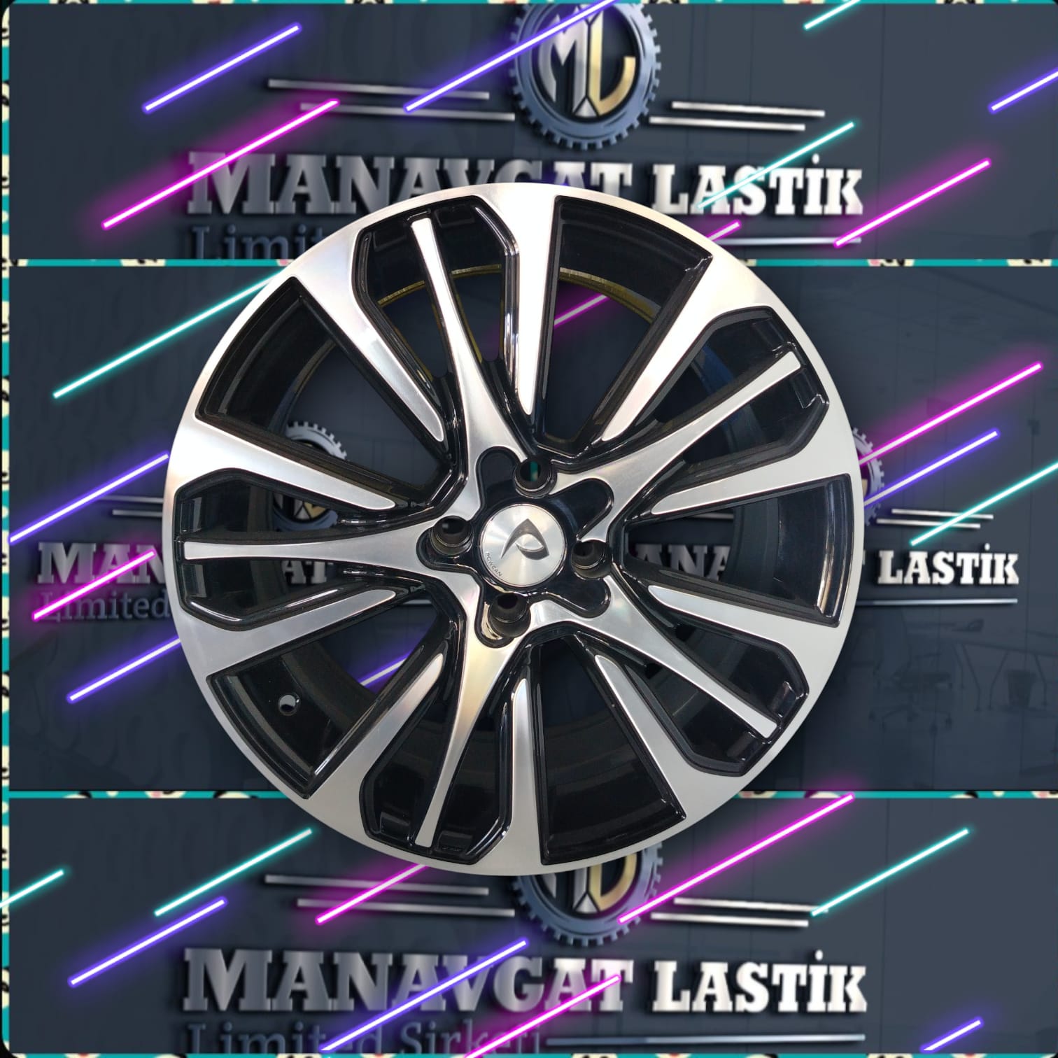 7.0X17 4X100 BKY0057 60,1 ET40 BLACK MACHINED