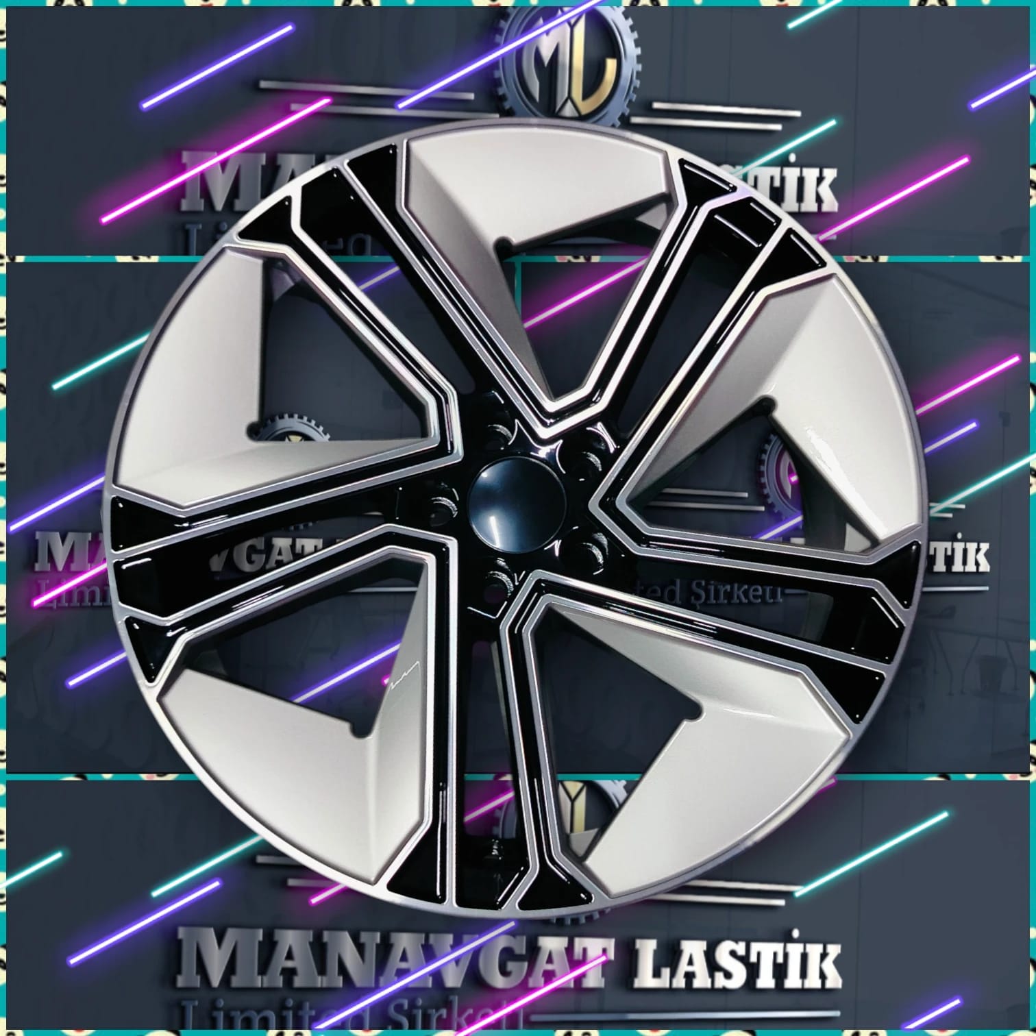 8.5X19 5X112 ARMAGEDDON 66,45 ET35 DEEP BLACK SİLVER DİAMOND