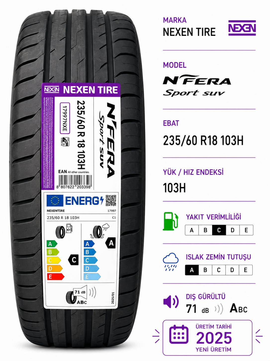 235/60 R18 103H N FERA SPORT SUV NEXEN
